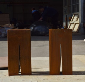 Corten Steel Outdoor Lighting